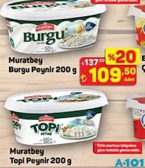 MURATBEY BURGU PEYNİR 200 GR fiyat ve kampanya bilgisi